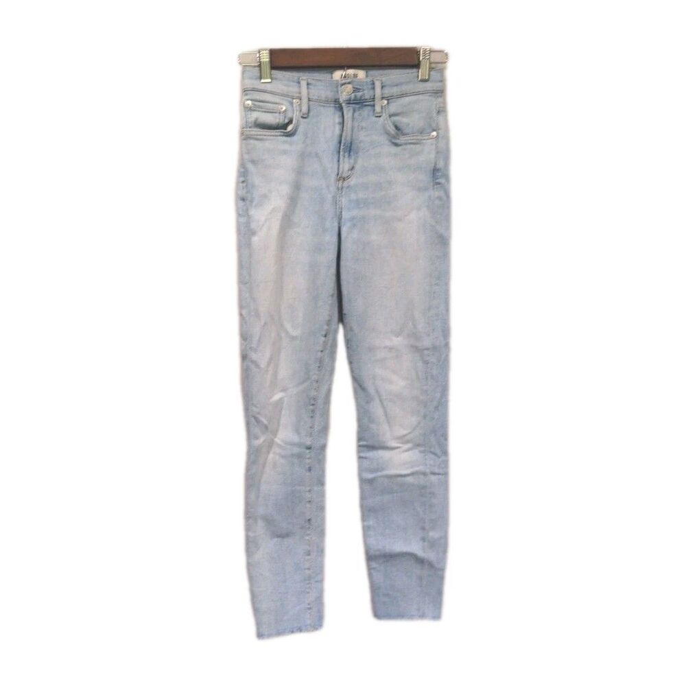 Agolde Womens Sophie Frayed Ankle Skinny Jeans Size 24 Blue